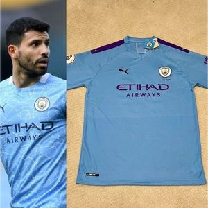 Manchester City 2019/20 Aguero Home Jersey Shirt XXL (Unisex)
